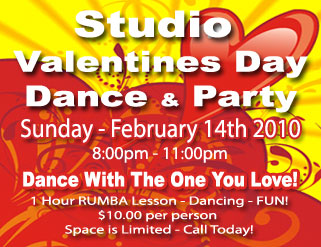 Join Us On Feb. 14th - Valentines Day Dance!
